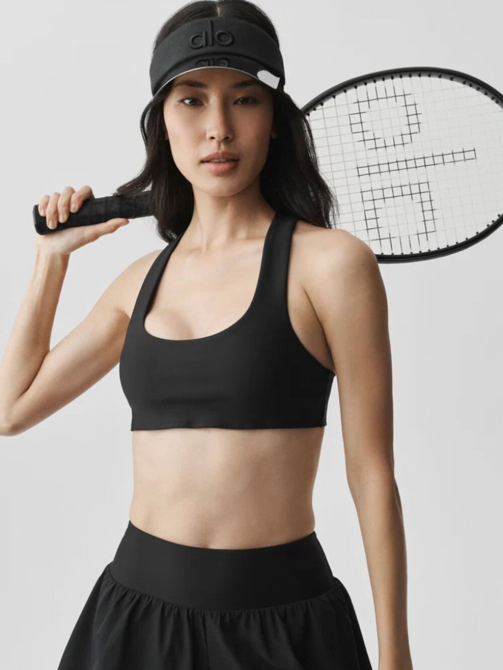 Alo Airlift Advantage Racerback Bra Black XS NWT